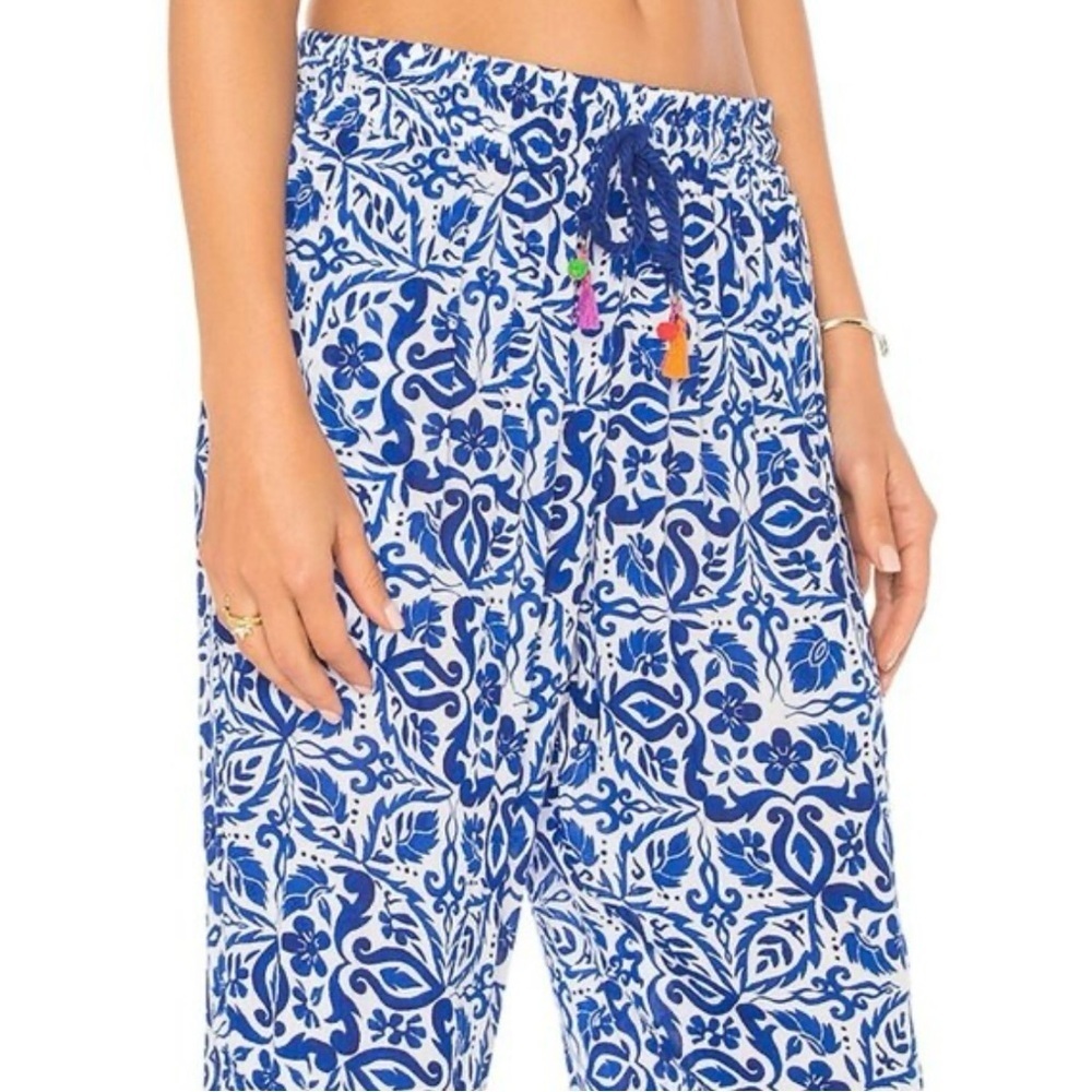 NWT NANETTE LEPORE Women's
Talavera Harem Pants, Azure, Blue and White - Picture 3 of 5